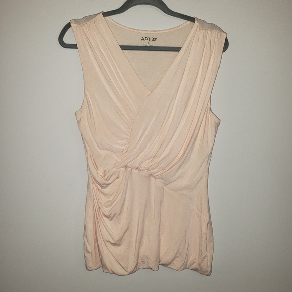 Apt. 9 Tops - APT 9 DRESSY BLOUSE TOP PALE PEACHY PINK SIZE LARGE